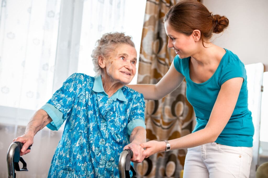 Trusted caregiver building relationship with Fort Worth family