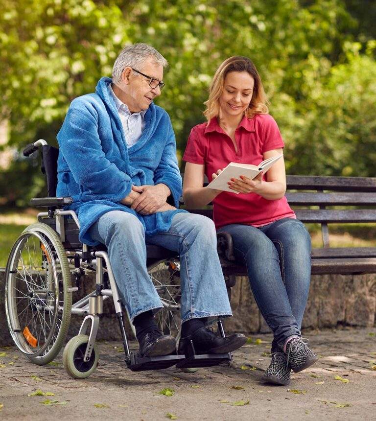 Compassionate memory care caregiver supporting a senior in Frisco